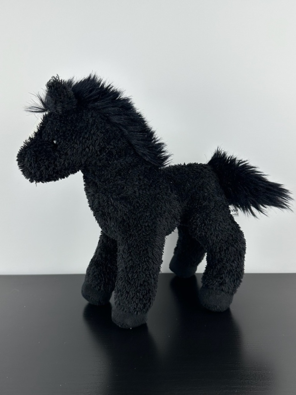 Douglas Cuddle Toys Rare Cavalia Black & White Horse Stallion 9” #660CA Plush